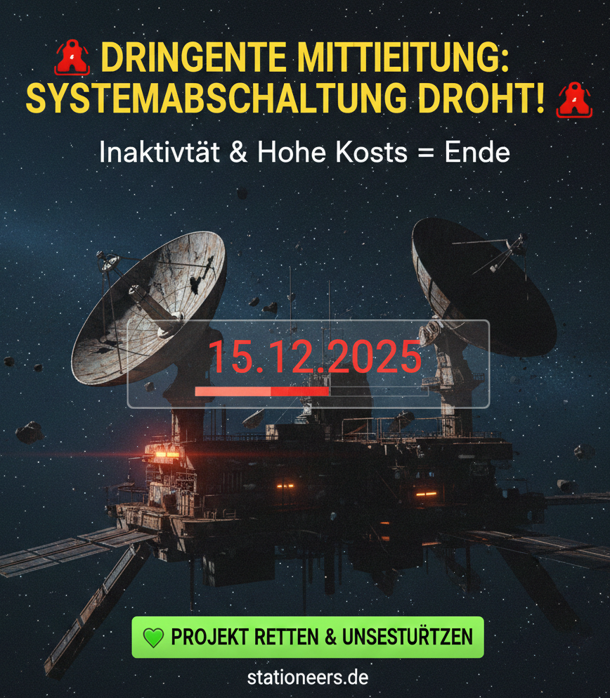 Drohende Abschaltung von stationeers.de